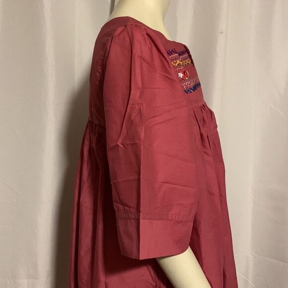 Vintage Embroidered Porch Dress Size Large - Picture 7 of 16